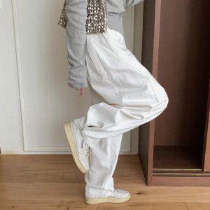 믹스 다트 와이드 스냅 코튼팬츠