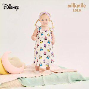 [밀크마일로로] [디즈니]베이비미니 프릴파자마원피스