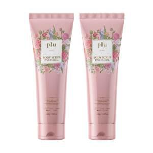 [플루] 핑크플로럴 바디스크럽 200g 2개 (각질제거/모공각화증/보습/영양/광채)