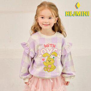 [헤이미니] 체크버니맨투맨티셔츠