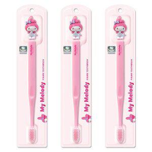 산리오 피규어 칫솔 6세이상 마이멜로디 키즈 칫솔 3ea세트