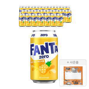 [코카콜라] 환타 파인제로, 350ml, 24개  + 증정 (조앤프렌즈 메모지, 주문시 100% 증