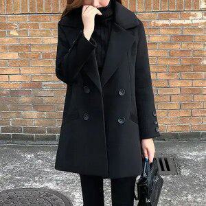 어나더블 랜더린 모직 하프 코트