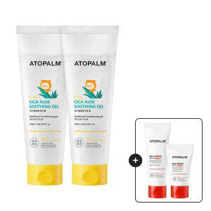 아토팜 키즈 시카 알로에 수딩젤 250mlx2개/태열열감진정+[증정]MLE크림30ml+MLE로션6