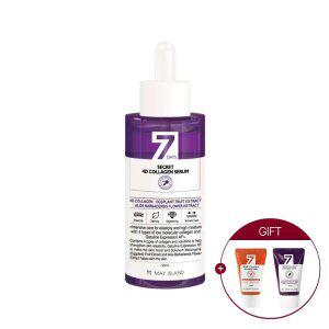 메이아일랜드 세븐 시크릿 4D 콜라겐 탄력.주름 세럼 50ml (총1개) +미니폼클 30ml 2개