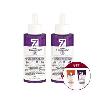 [1.+1] 메이아일랜드 세븐 시크릿 4D 콜라겐 탄력.주름 세럼 50ml (총2개) +미니폼클