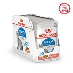 로얄캐닌 고양이사료 인도어 [그레이비] 파우치 85g 12개 (1BOX)