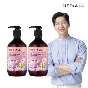메디올 탈모완화 비듬각질케어 약산성 피치블라썸 샴푸 480ml 2개