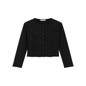 [폴햄]여성) 립 크롭 라운드 가디건_PHE3TC2400