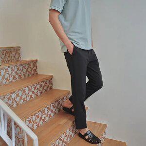 남성) 컴포트 테이퍼드 히든밴딩 슬랙스_PHF2PP1086