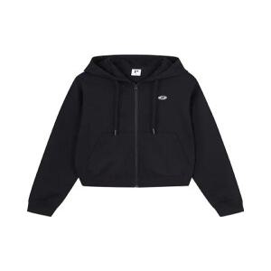 여성) 쿨테리 크롭 자수 후드집업_PHF2TC2210