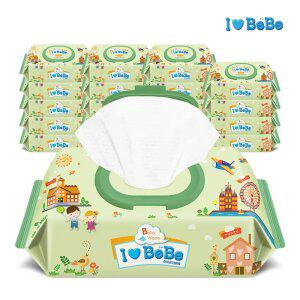 아이러브베베 포레 62g 엠보싱 72매 20팩 캡형 아기물티슈