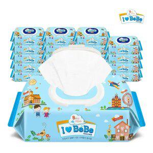 아이러브베베 블루 80매 20팩 캡형 아기물티슈