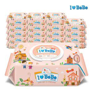 아이러브베베 피치 100매 20팩 캡형 아기물티슈