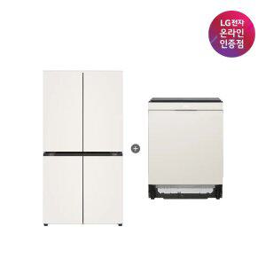 LG 디오스 오브제컬렉션 매직스페이스 냉장고 + LG 디오스 식기세척기 (T875MEE111 +