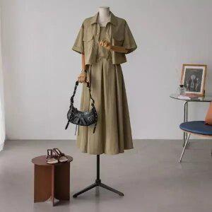 (안나앤플러스) A. 세린 바스락 원피스 세트[세트DUD44] 빅사이즈