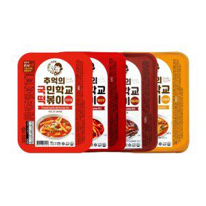 추억의 국민학교 떡볶이 4팩_오리지널1+매운맛1+매콤짜장1+라볶이1