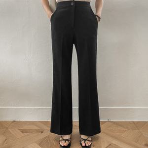 [쫀득/공항팬츠] 인밴딩 세미부츠컷 슬랙스