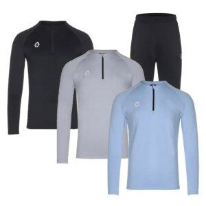 선덜랜드 유소년/성인 남성 축구/스포츠 매치핏 하프집업 트레이닝복 세트 - 26551-TR