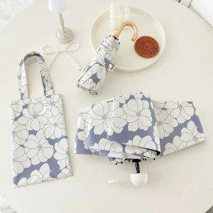 UV차단 초경량 5단 플라워 암막 양산 겸용 우산 8K 양우산