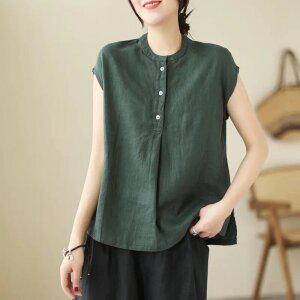 여성 루즈핏 패션 반팔 면마 티셔츠