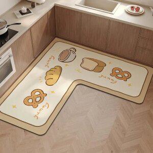 L형 규조토 코너 발매트 미끄럼방지 주방