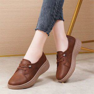 여성 운동화 스니커즈 소가죽 초경량 단화 슬립온