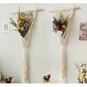 마른꽃 장식 마크라메 드림캐쳐 걸이 인테리어 소품 벽장식 월행잉 플랜트