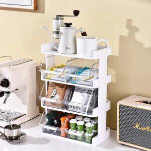 커피 티백 보관함 커피 캡슐 보관 다용도 미니 서랍 소품 데스크 정리함