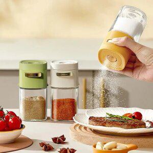 양념병 정량조절 소금통 유리 조미료통 180ml