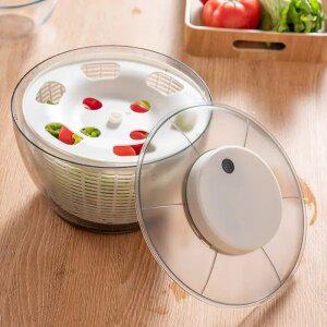 HAIT원터치 무선 다기능 돌아라 전기 야채 탈수기 대용량 자동 충전식 채소 탈수기 일