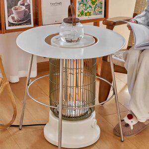 난로테이블 캠핑 가정용 원형 감성 이동식 화로 난방