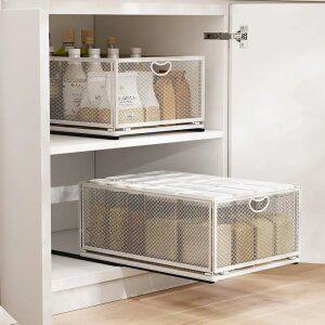 슬라이딩 정리대 랙 주방 싱크대 메쉬 깊은 수납함