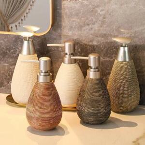 욕실 물비누 세라믹 디스펜서 세트 샴푸통 세제통 주방세제 호텔 용품