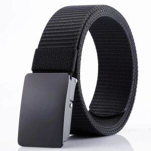 자동조절 나일론 캔버스 벨트 남성용 아웃도어 데일리 캐주얼