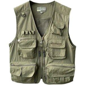 베스트 남성 아웃포켓 낚시 빅 사이즈 민소매 베스트 남자
