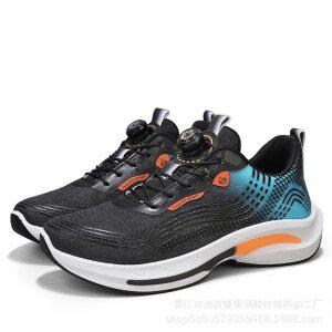 망면 통기 남성화 회전 단추 면제 스트랩 운동화 야외 편안한 러닝화