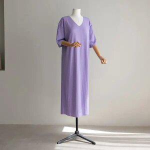 (안나앤플러스) 빌리 브이넥 롱 원피스[드레스CVW3] 빅사이즈