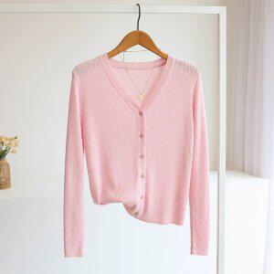 [잇수다] 보디모 베이직 브이넥 골지 니트 가디건