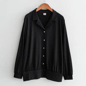 (안나앤플러스) 로젤 진주 긴팔 티셔츠[티셔츠DML10] 빅사이즈