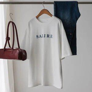 (안나앤플러스) 샐리 자수 레터링 티셔츠[티셔츠DRY21] 빅사이즈