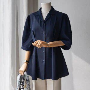 (안나앤플러스) A. 로에 핀턱 블라우스[셔츠D1229H02] 빅사이즈