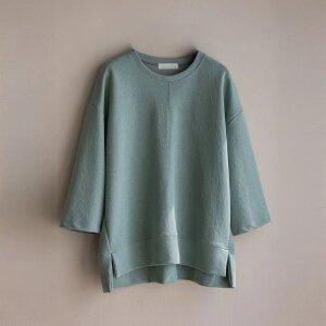 (안나앤플러스) 루신 언발 절개 티셔츠[티셔츠EFM98] 빅사이즈