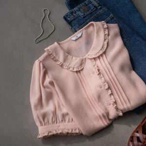 (안나앤플러스) A. 미나 린넨 프릴 블라우스[셔츠E0109H04] 빅사이즈