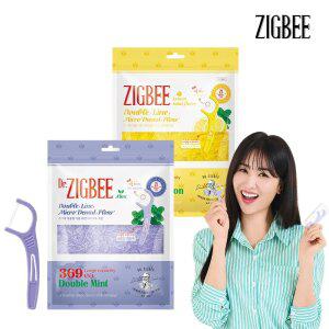 지.그.비 더블 라인 마이크로 치실 369개입+바카치약 20g 증.정