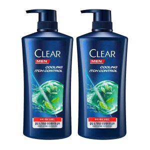 클리어 맨 쿨링 이치 컨트롤 샴푸 650ml 2개
