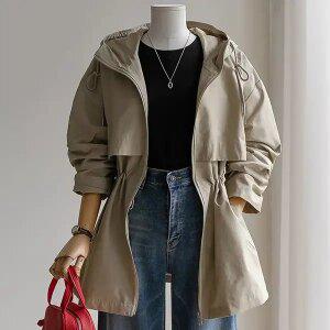 (안나앤플러스) A. 무드온 후드 사파리[자켓C0726P01] 빅사이즈