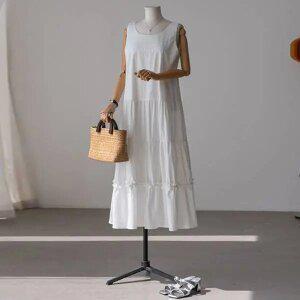 (안나앤플러스) 레딘 캉캉 나시 원피스[드레스ED22] 빅사이즈