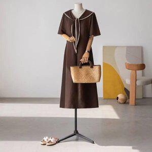 (안나앤플러스) 애티 스카프 스트랩 원피스[드레스EFJ45] 빅사이즈