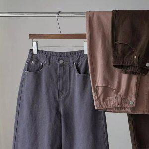 (안나앤플러스) 로네 와이드 컬러 코튼팬츠[팬츠DYU85] 빅사이즈